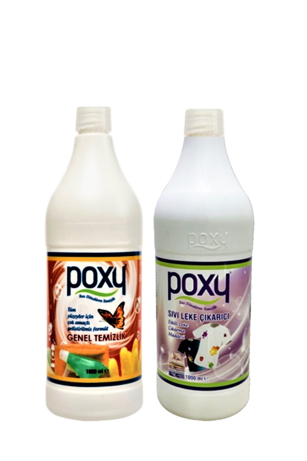 Poxy Genel Temizlik 1000 ml & Sıvı Leke Çıkarıcı 1000 ml Set