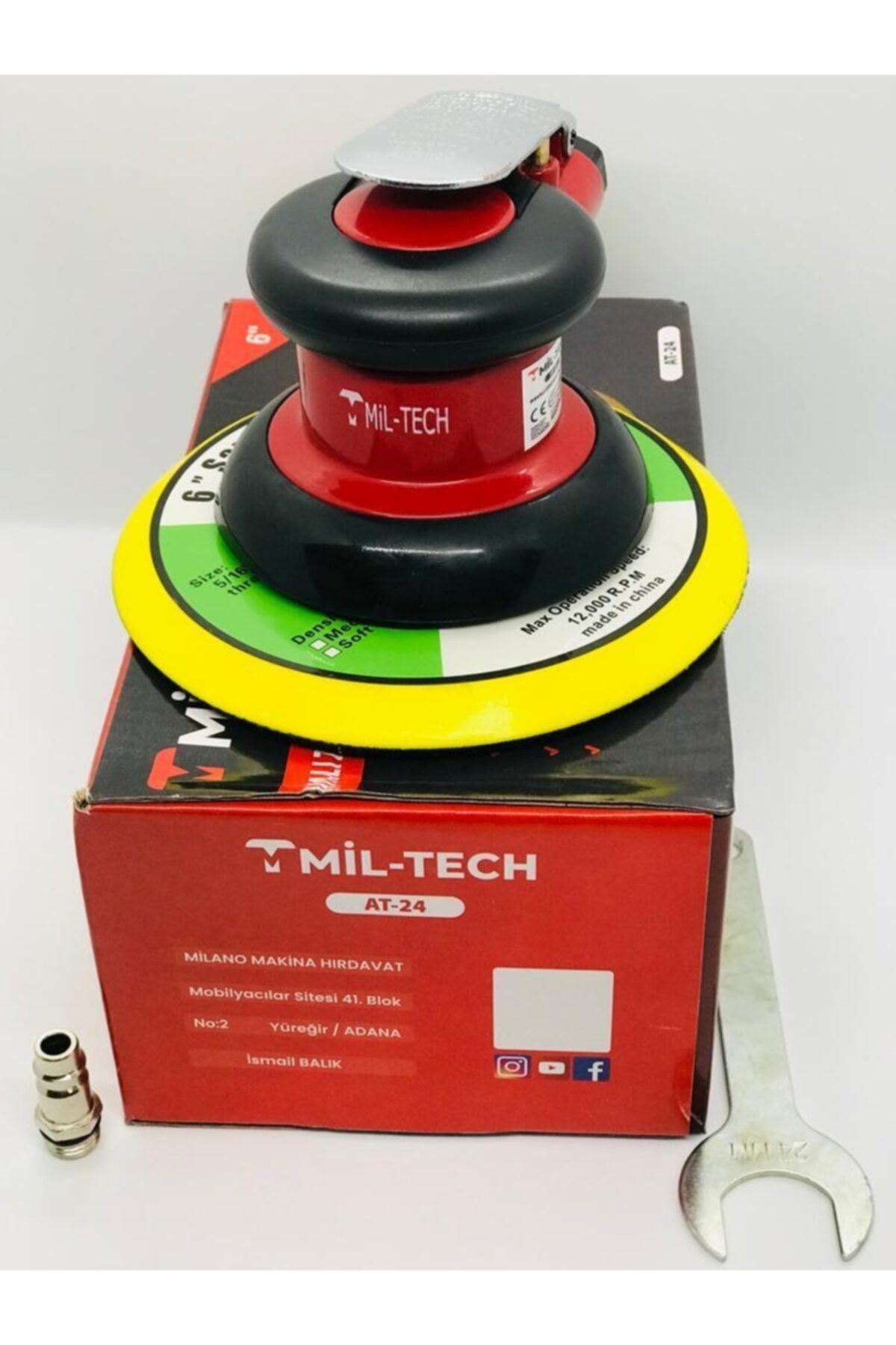 miltech Havalı Zımpara Makinası At-24 At-24