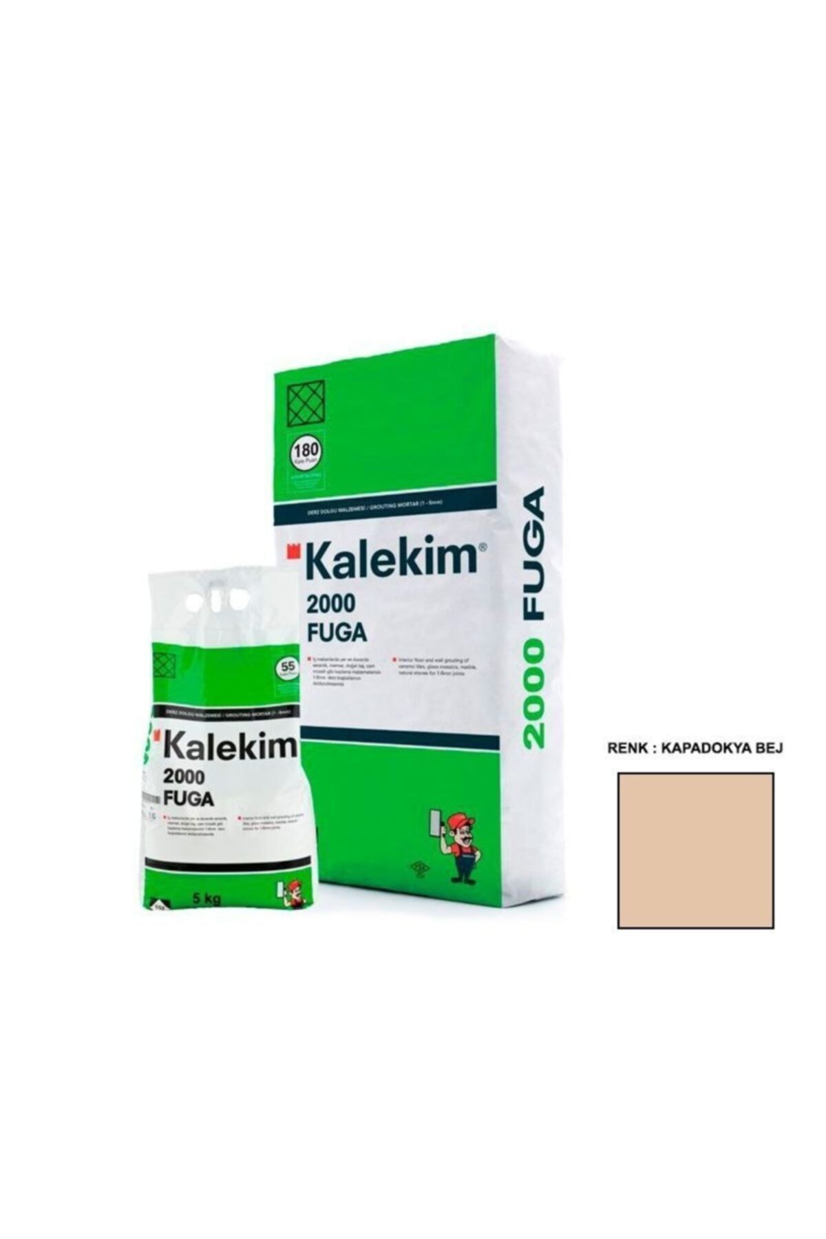 Kalekim Fuga 2000 1-6mm Kapadokya Bej Derz Dolgusu 5kg 2085