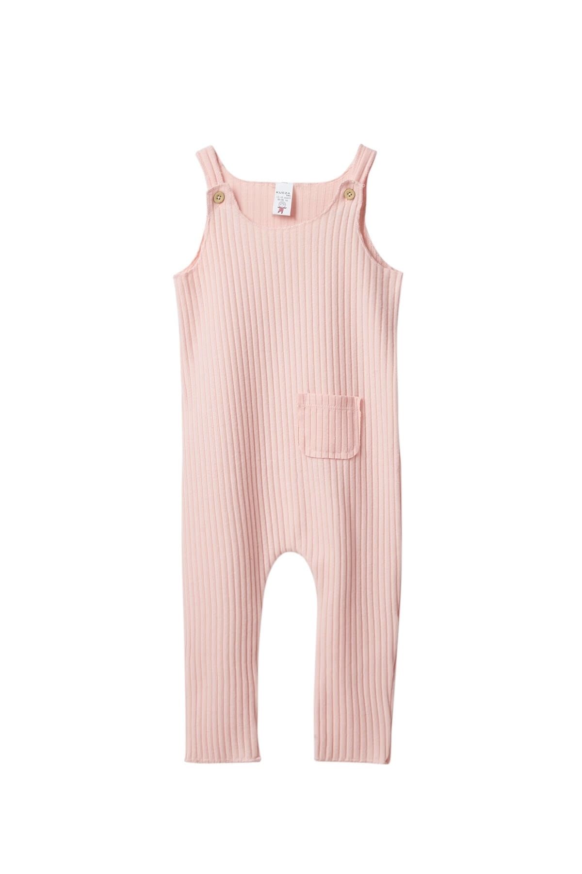 KUEZA KIDS Kız Bebek Kaşkorse Pembe Salopet 20kkbslp002