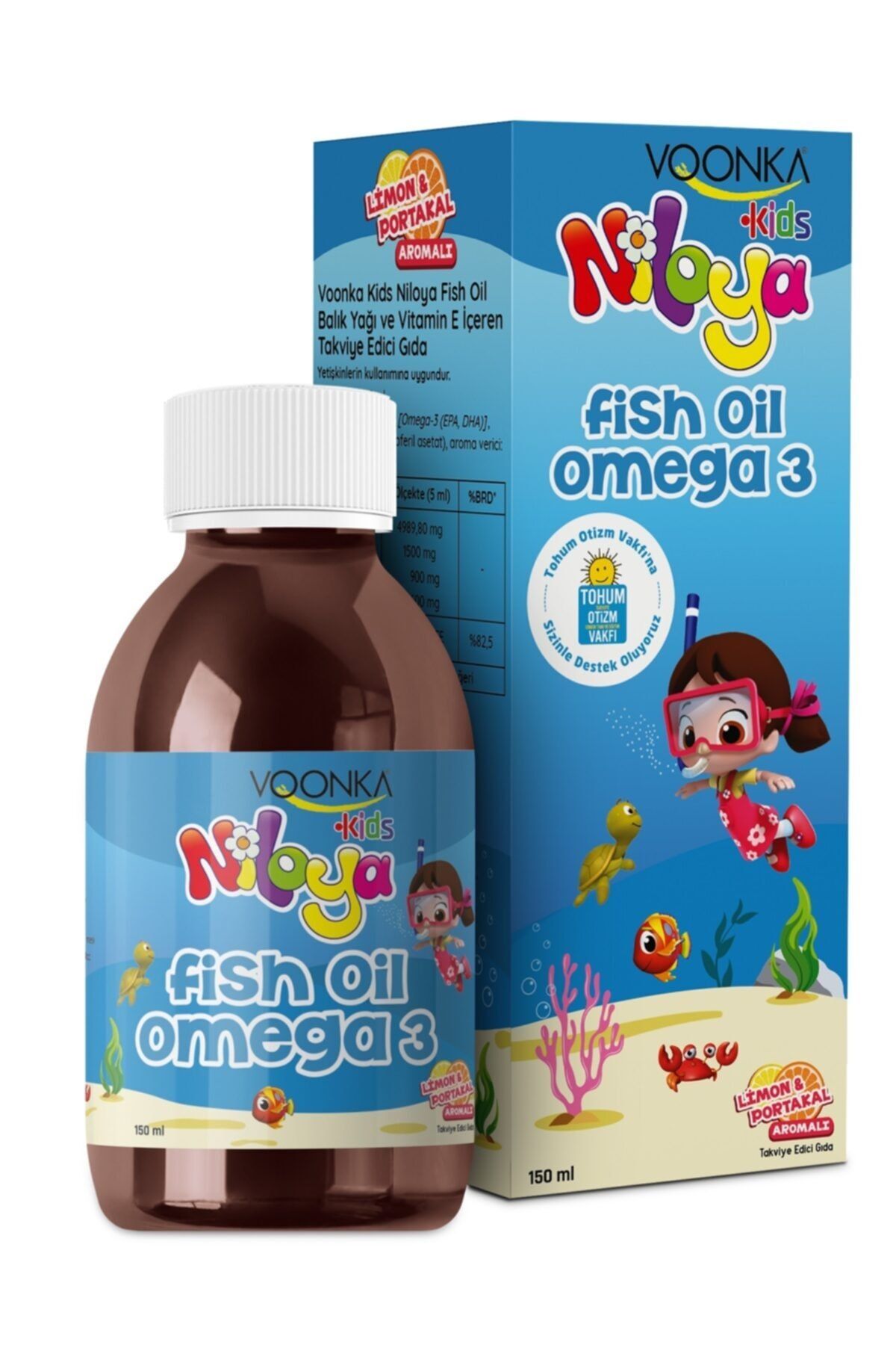 Voonka Niloya Balık Yağı Omega 3 150 Ml