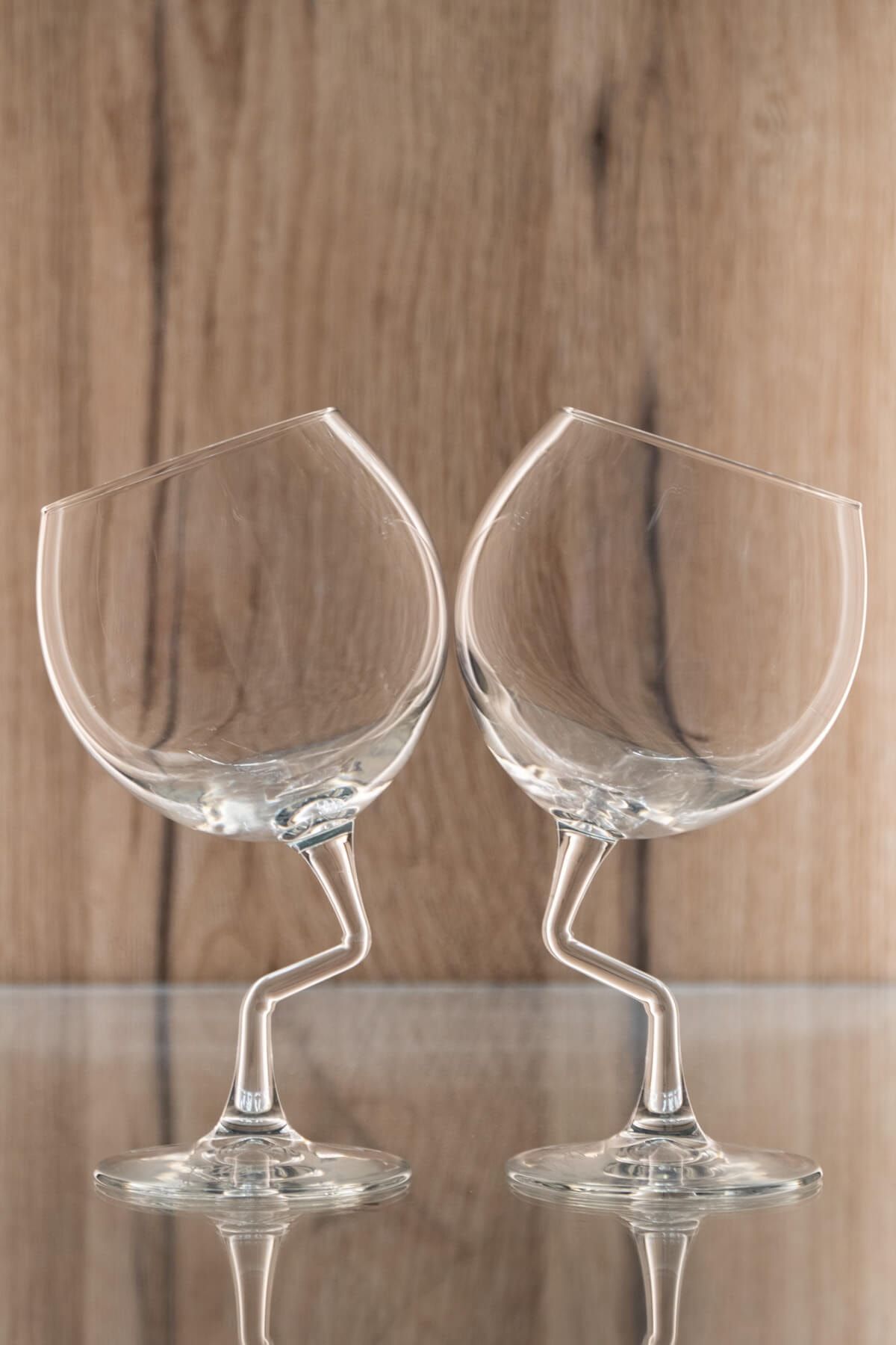 La Liberta Design Tipsy Collection No:3 Tasarım Kadeh (2'li Set) 655 cc