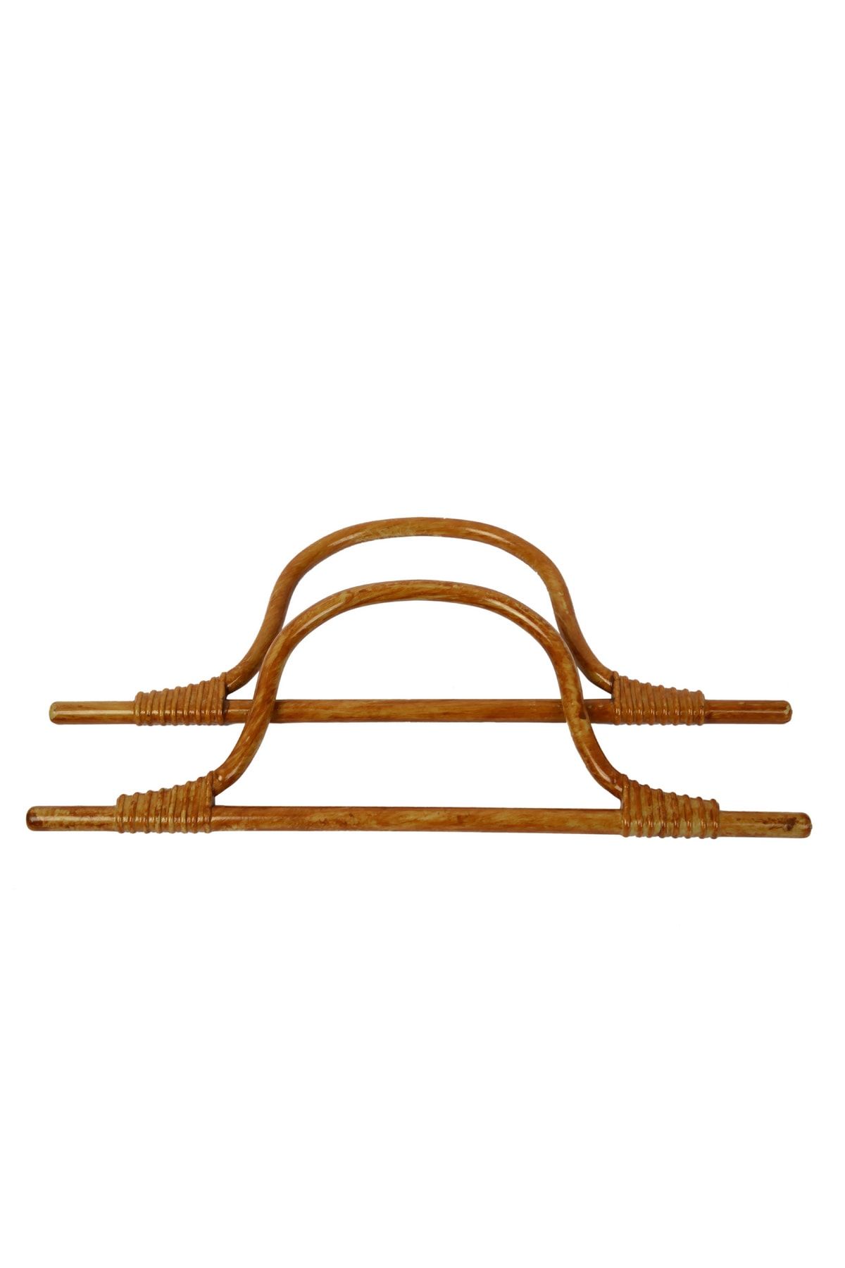 Nildenhobim Koyu Ahşap Görünümlü Plastik Çanta Sap - 30 X11 Cm ( Çift )