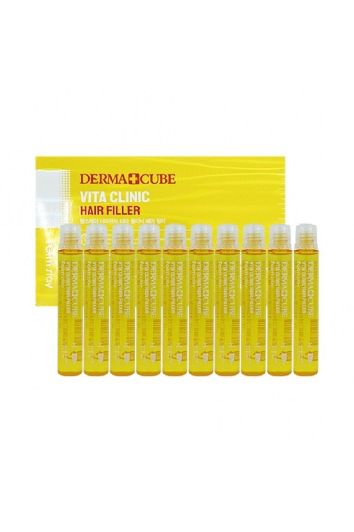 Farmstay Dermacube Vita Clinic Hair Filler 10 Adet 13ml / Besleyici Saç Maskesi