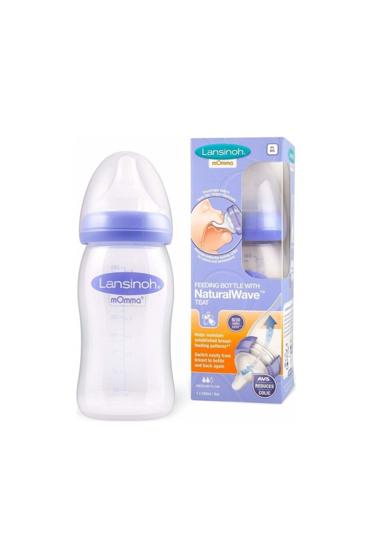 LANSINOH Natural Wave Pp Biberon 240 Ml