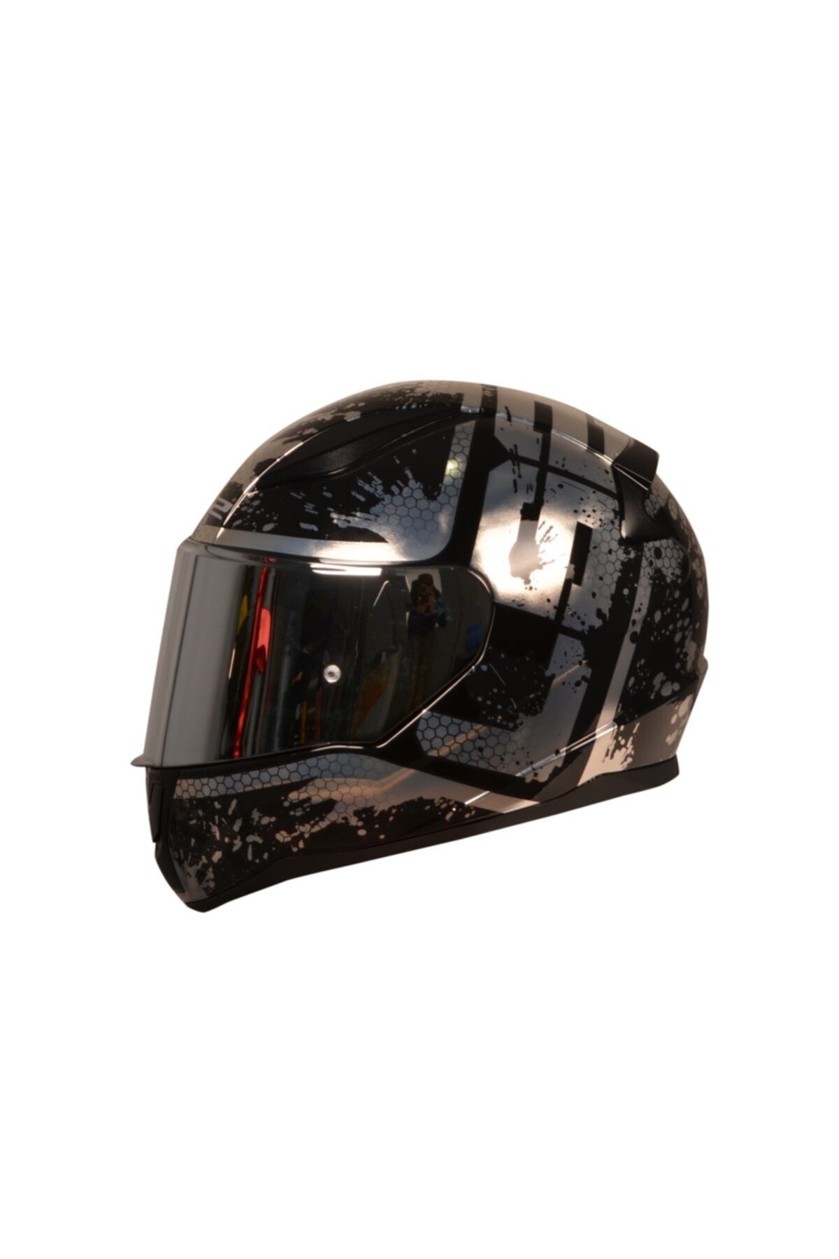 LS2 Rapıd Spy Mat Siyah-Beyaz Kask