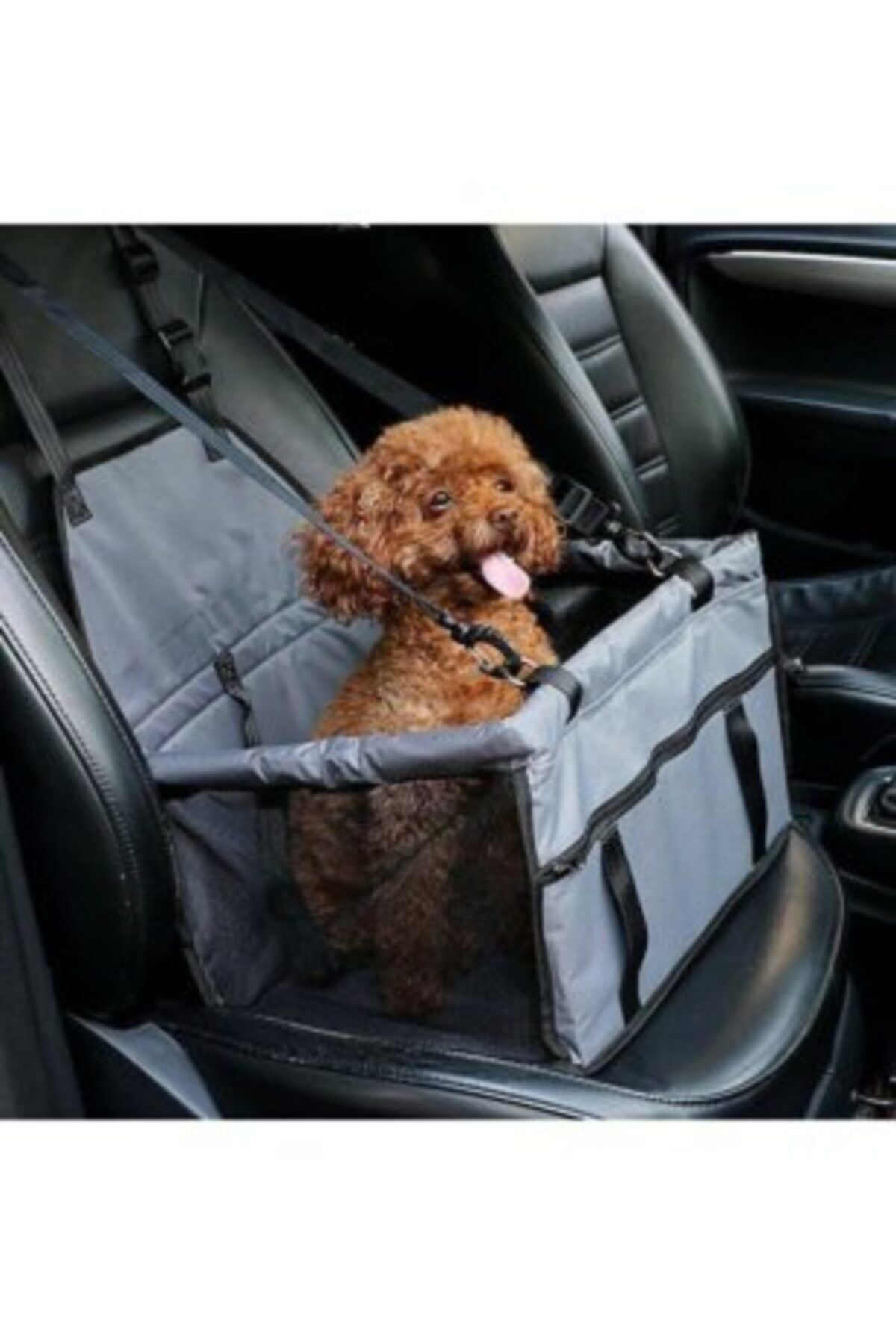 AnkaWood Araç Seyahat Kedi Köpek Evci Hayvan Taşıma Koltuğu Askılı Çanta Araba Yatağı
