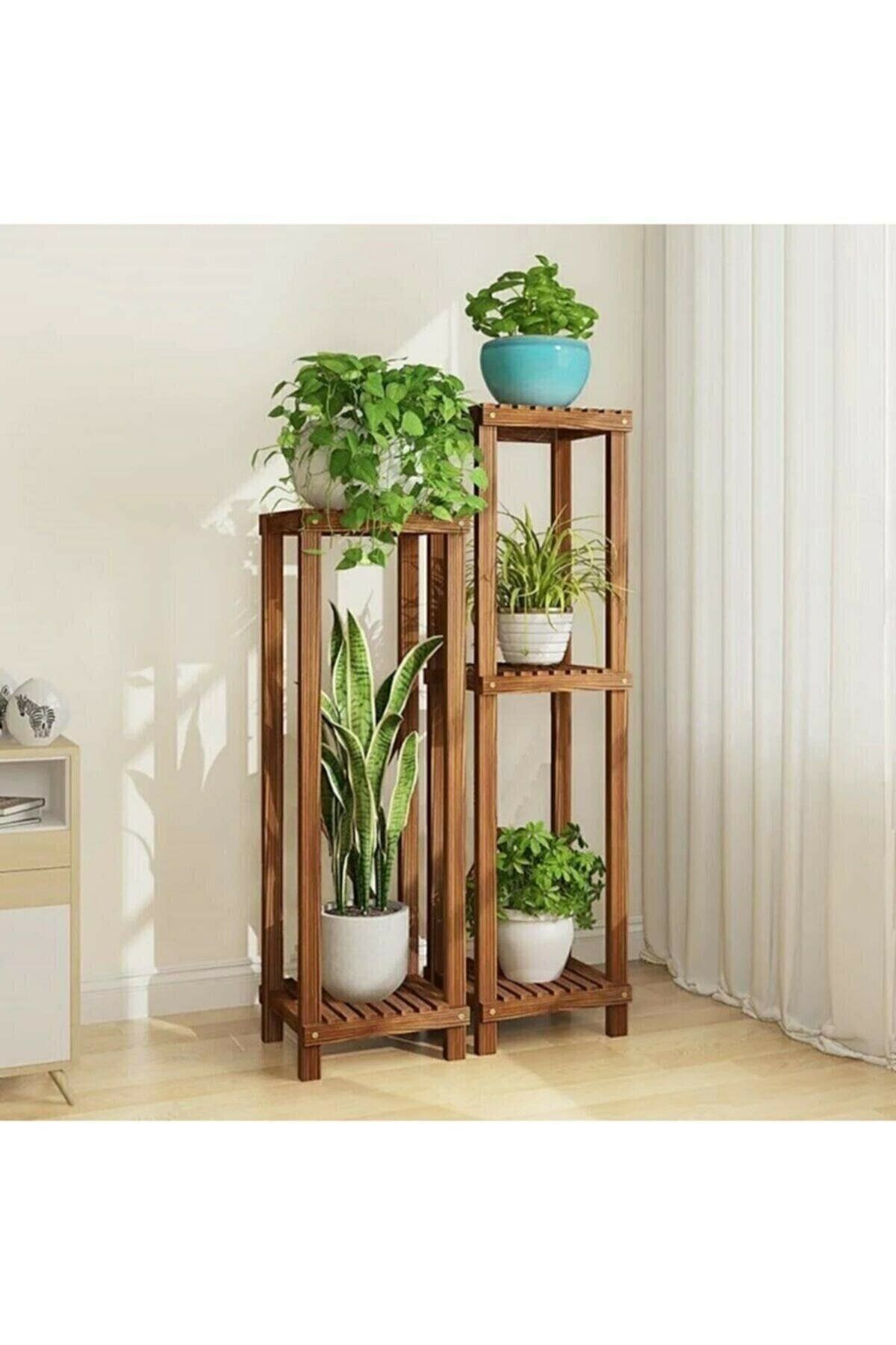 Hediye Bizden Design Çiçeklik Standı Kitaplık Standı Sakslık Standı Ahşap