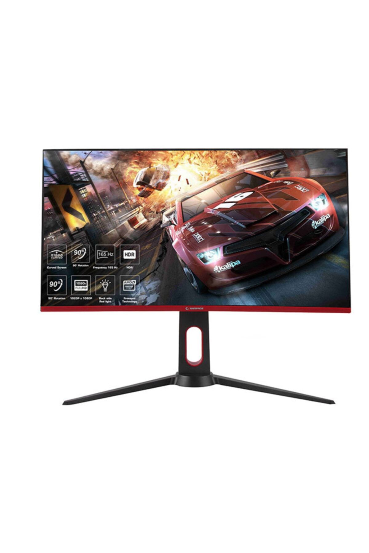 Rampage Rm-165s 27inç Led 165hz Hdr Freesync Csot Va Panel Pc Curved Oyuncu Monitörü