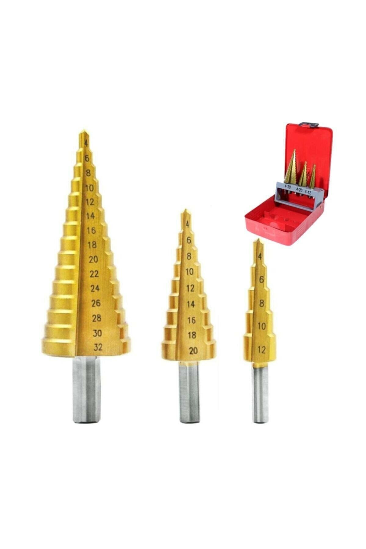 GFB Kademeli Matkap Ucu Seti ( Metal Kutu ) 4-12 4-20 4-32 Mm - 2426