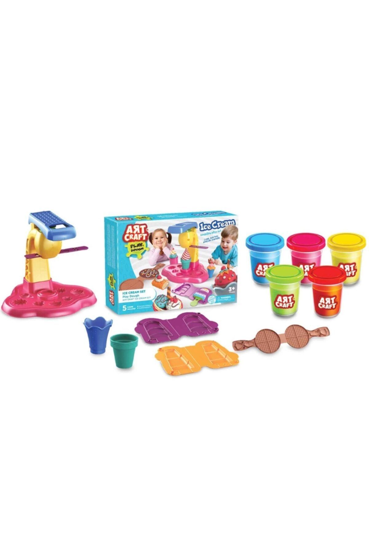 LEADER HOME Art Craft Eğlenceli Dondurma Oyun Hamuru Seti