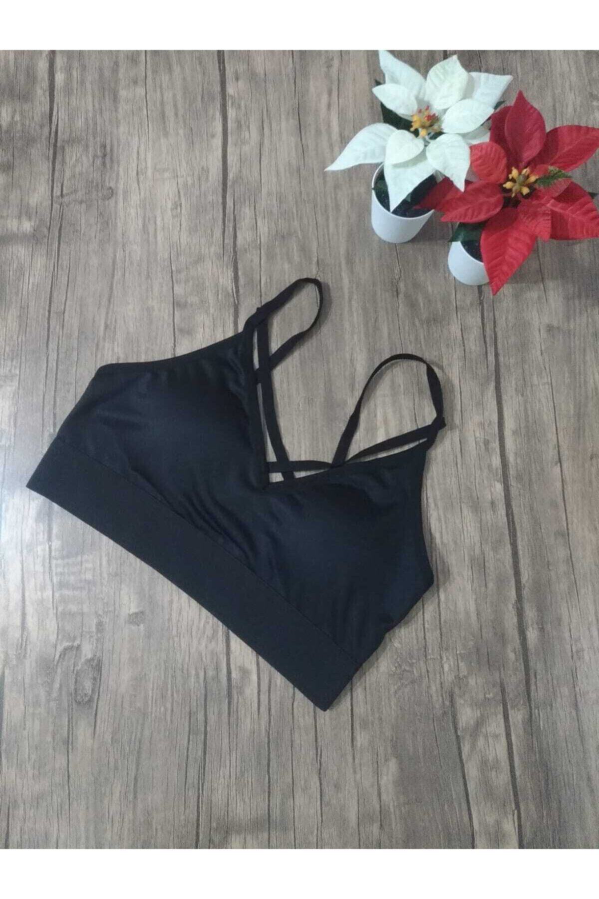 Elissa Siyah Sporcu Pedli Sütyen