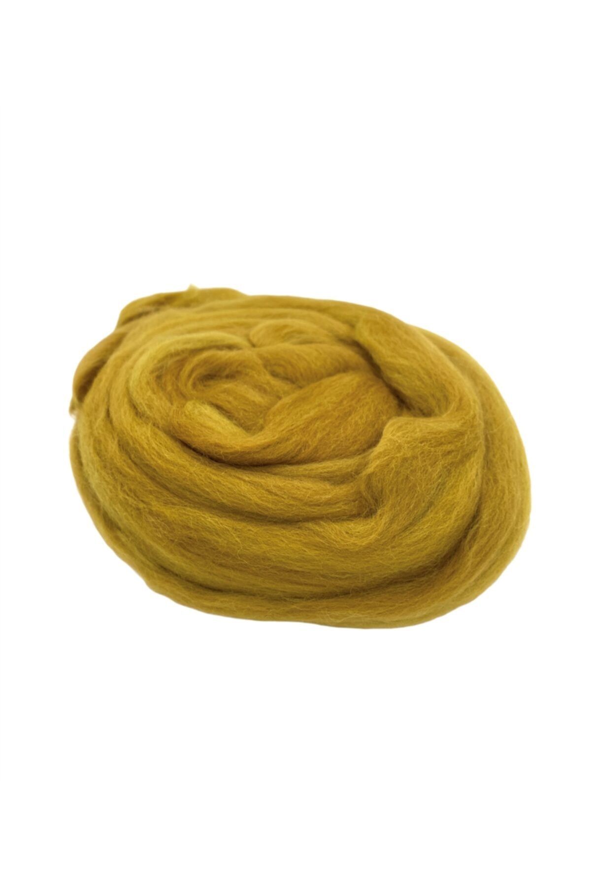 Yüncü Kız Keçe Yünü Hardal ( 50 Gram)