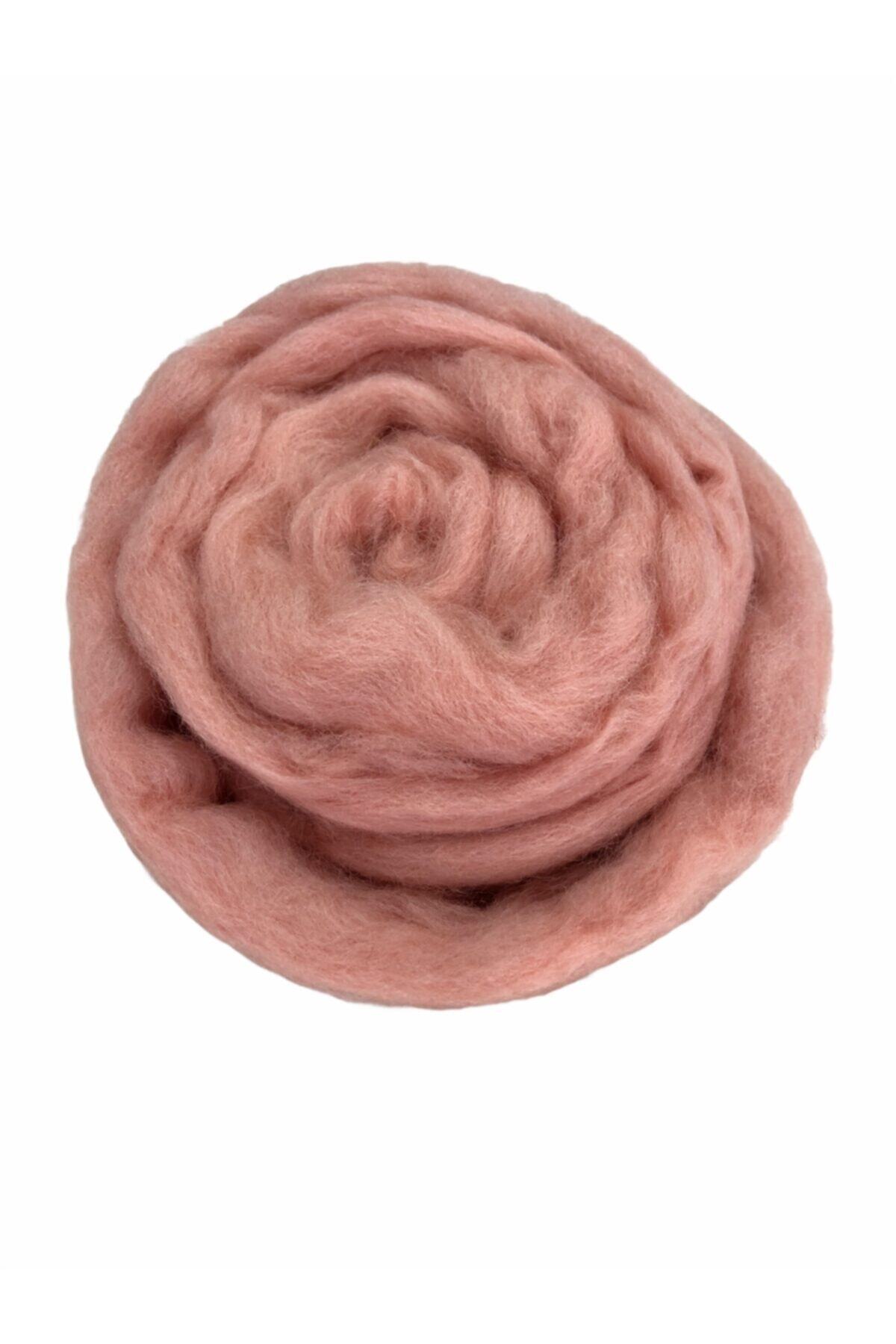Yüncü Kız Keçe Yünü Somon ( 50 Gram)