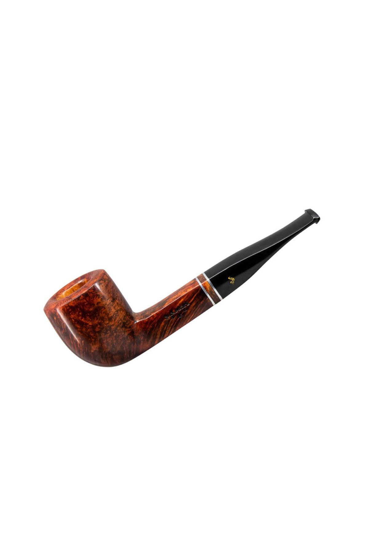 Şahin Üç Yıldız 125 9mm. Filtreli Ebonit Saplı Pipo