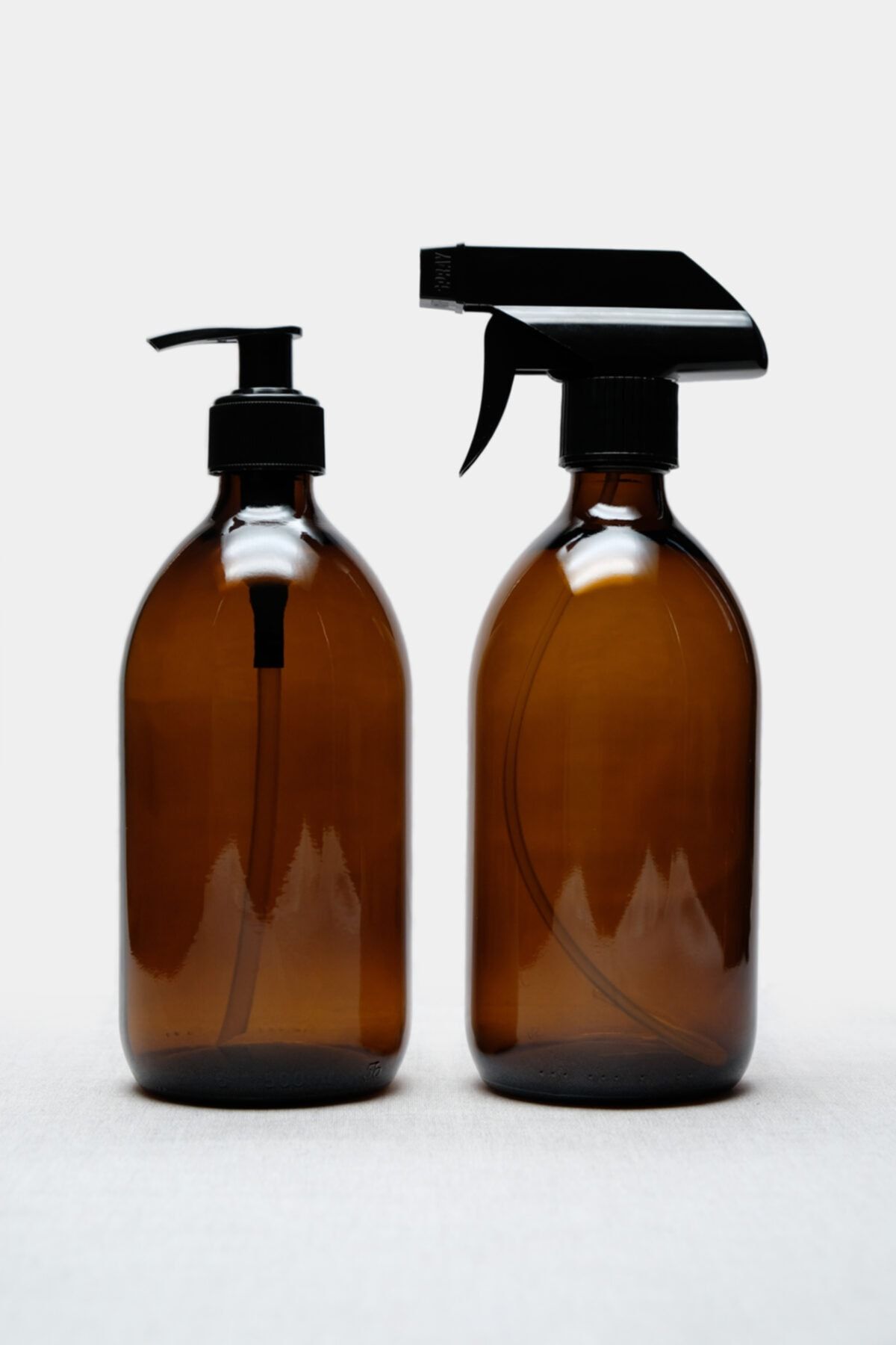TriChi Design 500ml Amber Cam Sıvı Sabunluk Ve Sprey Şişe ( 2 Adet )