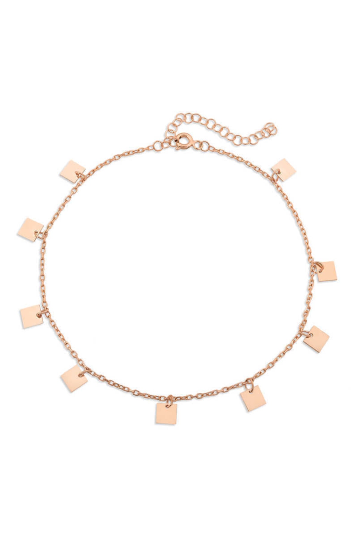 GÜMÜŞHAN Gümüş Kare Pullu Halhal