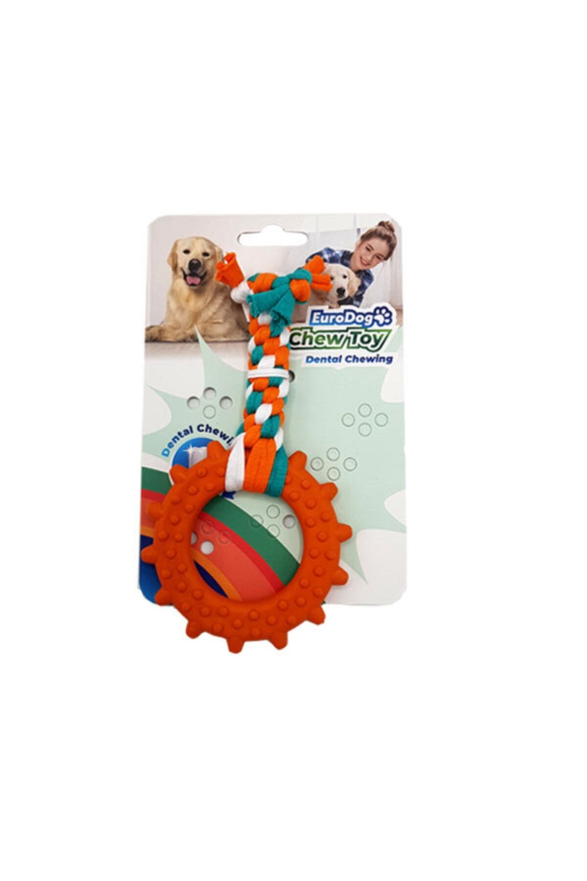 Eurodog Pls.halka Diş Kaşıma 14,5cm (tur-yeş-bey)