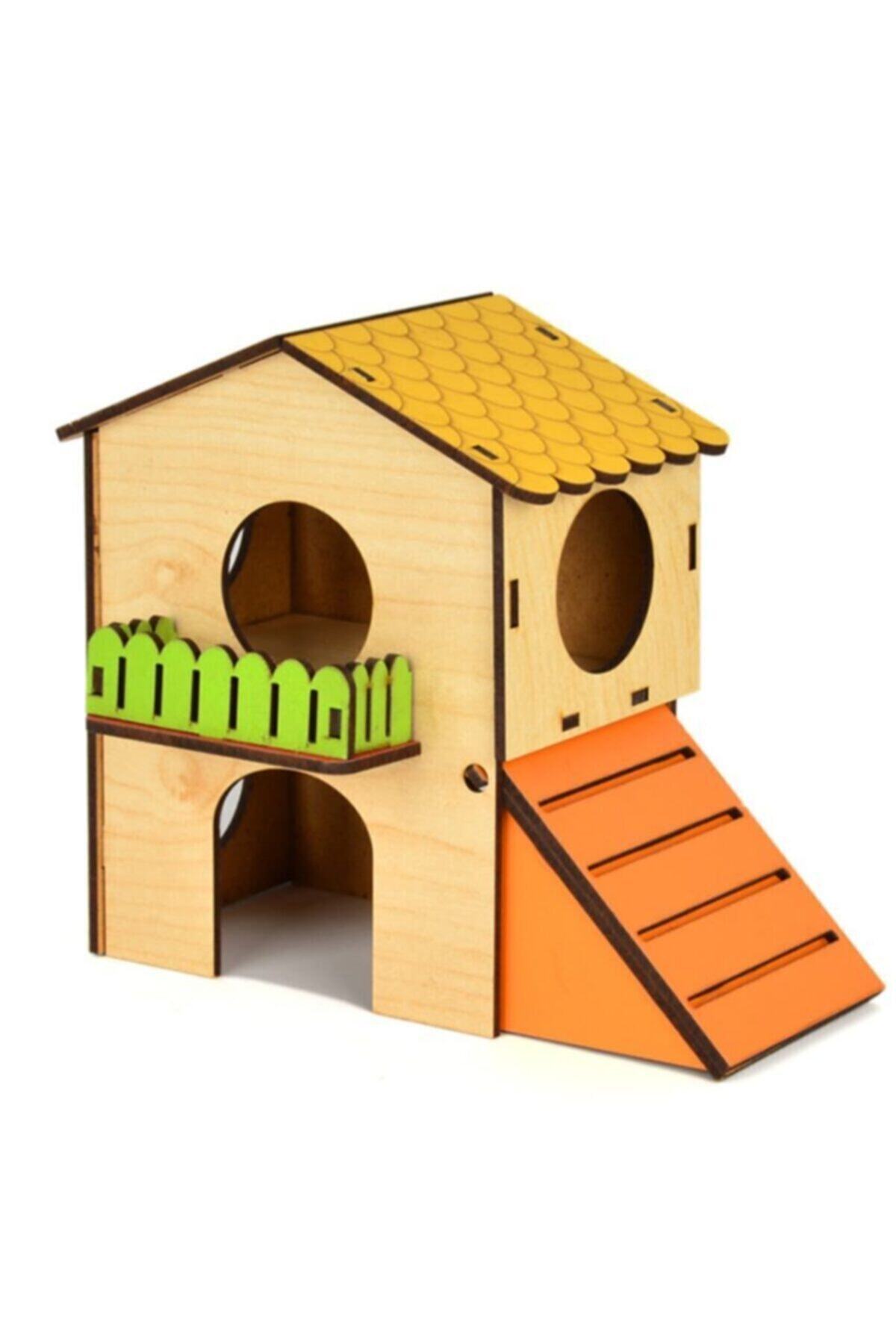 pawin Hamster Evi Iki Katlı 17x15x8 Cm