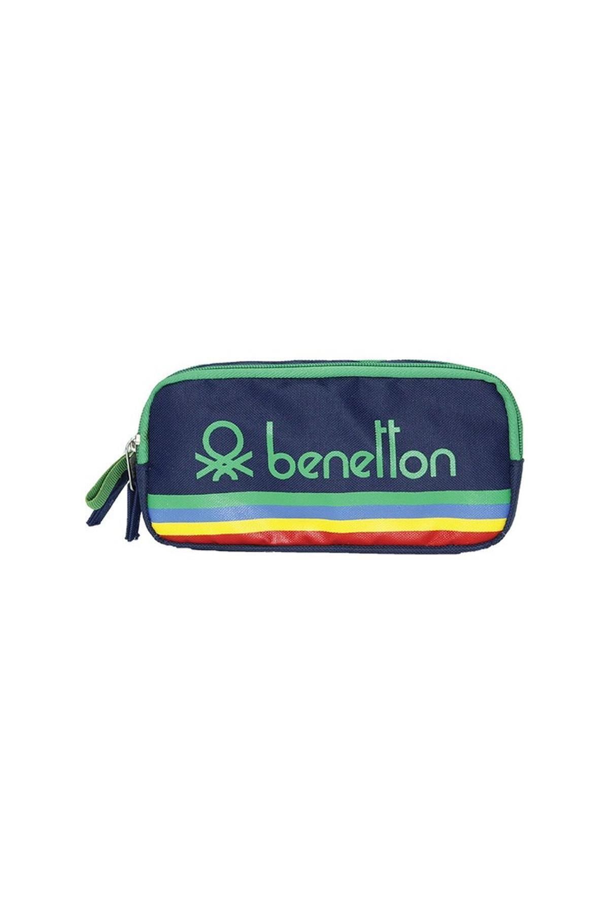 Benetton 70037 Lacivert Iki Bölmeli Kalemlik
