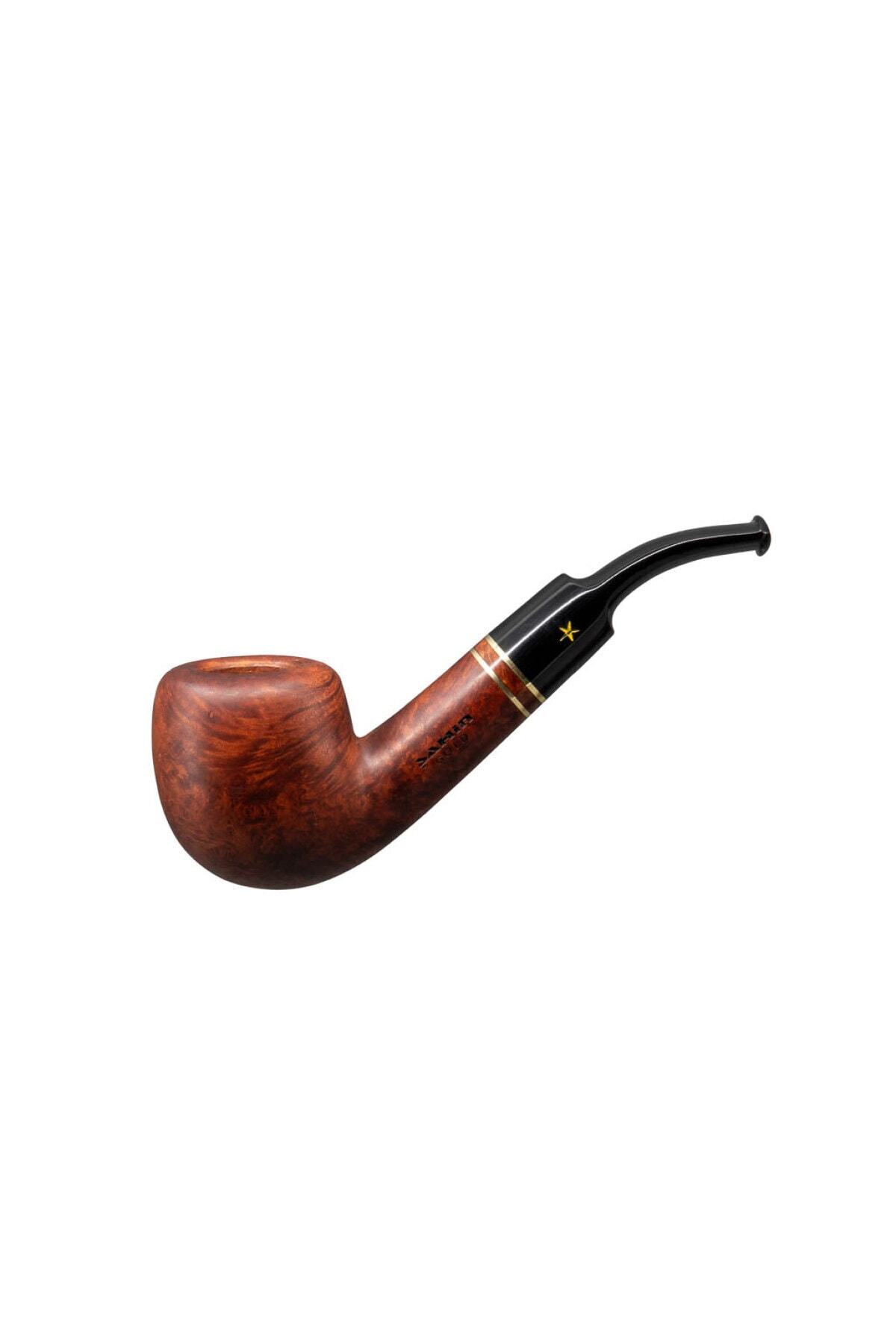 Şahin Sarı Yıldız 149 9mm. Filtreli Ebonit Saplı Pipo