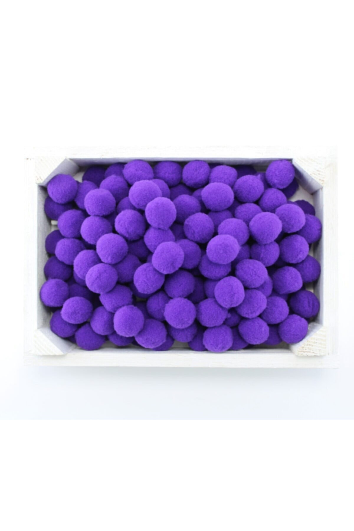 Yumuşakkeçe Peluş Ponpon 50 Adet 2 Cm Mor