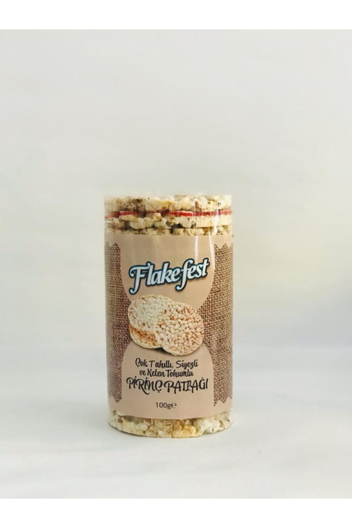 FLAKEFEST Flake Fest Çok Tahıllı, Siyezli Ve Keten Tohumlu Pirinç Patlağı 100 Gr. X 10 Adet