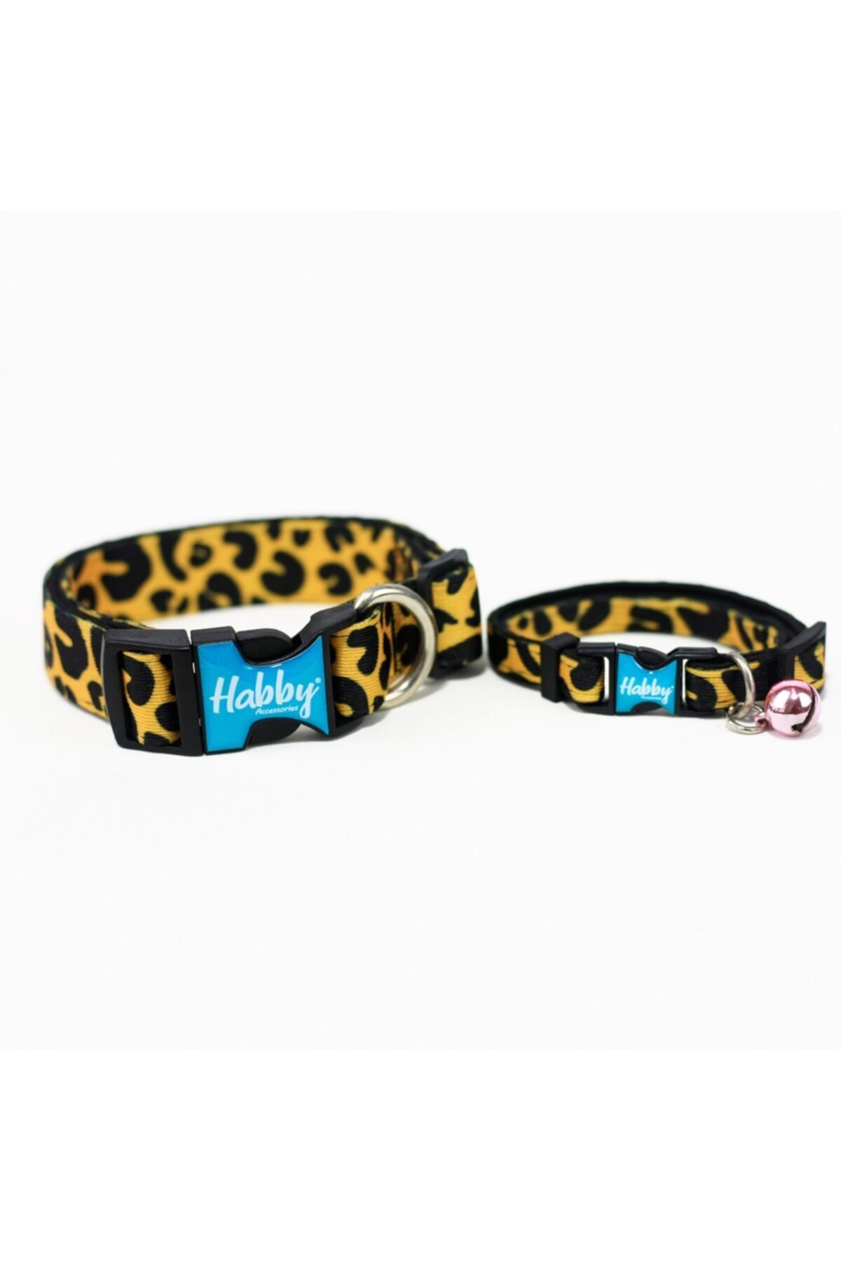Hobizubi Habby Kedi Tasması Leopar Desen Refrektör