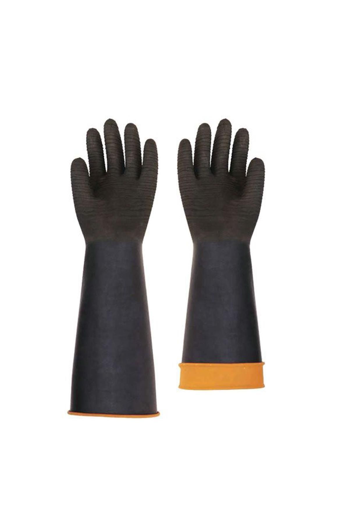 Starline H2-45 Kauçuk Tırtıklı Kimyasala Dayanıklı Eldiven