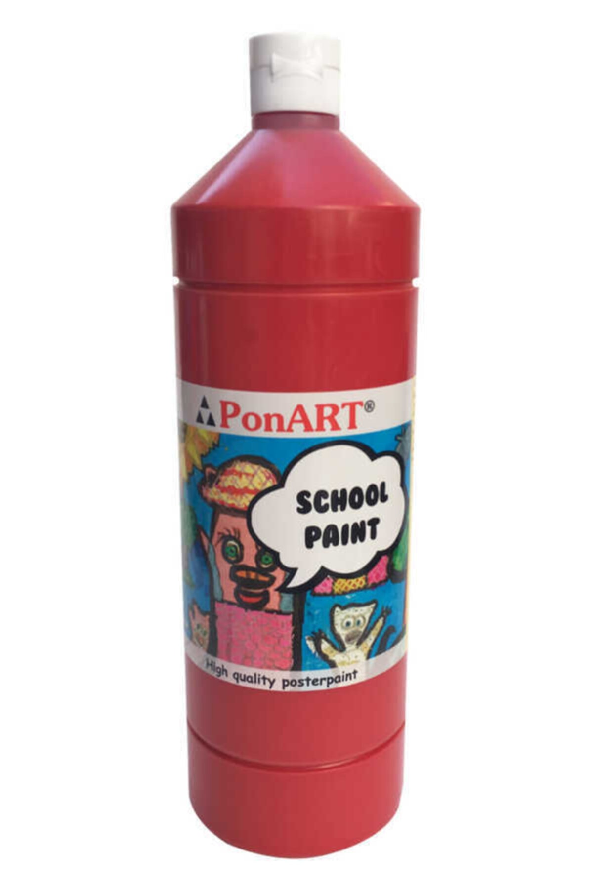 Ponart School Paint Koyu Kırmızı 1000ml
