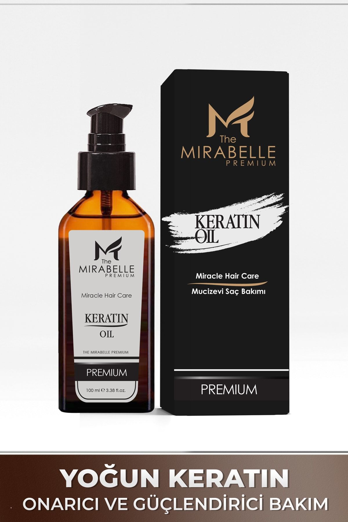 The Mirabelle Premium Yoğun Keratin, Onarıcı Ve Güçlendirici Durulanmayan Bakım Yağı 100 Ml