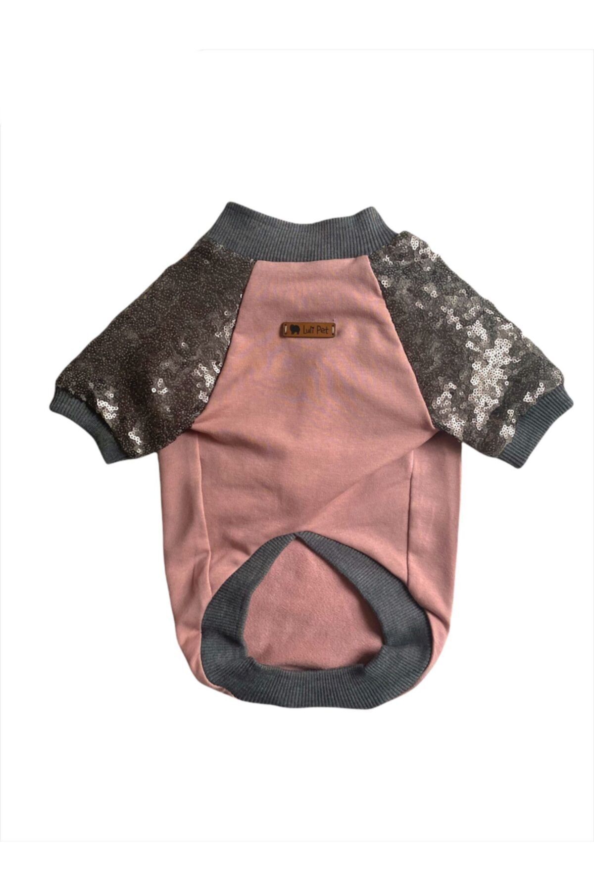 Luli Pet Pudra Payetli Kedi Köpek Sweatshirt