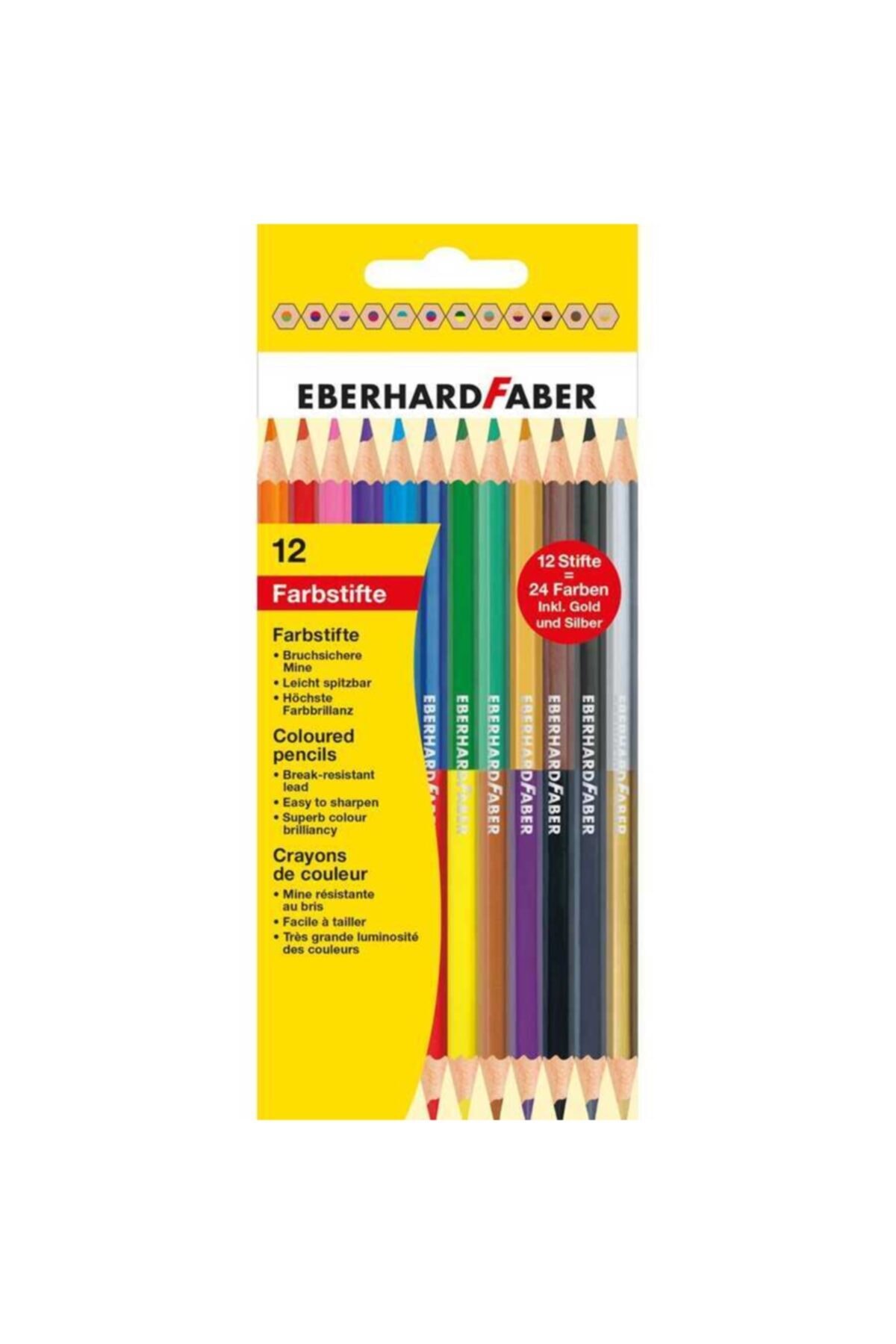 Eberhard Faber Çift Taraflı Kuruboya 3 Mm 12 Renk