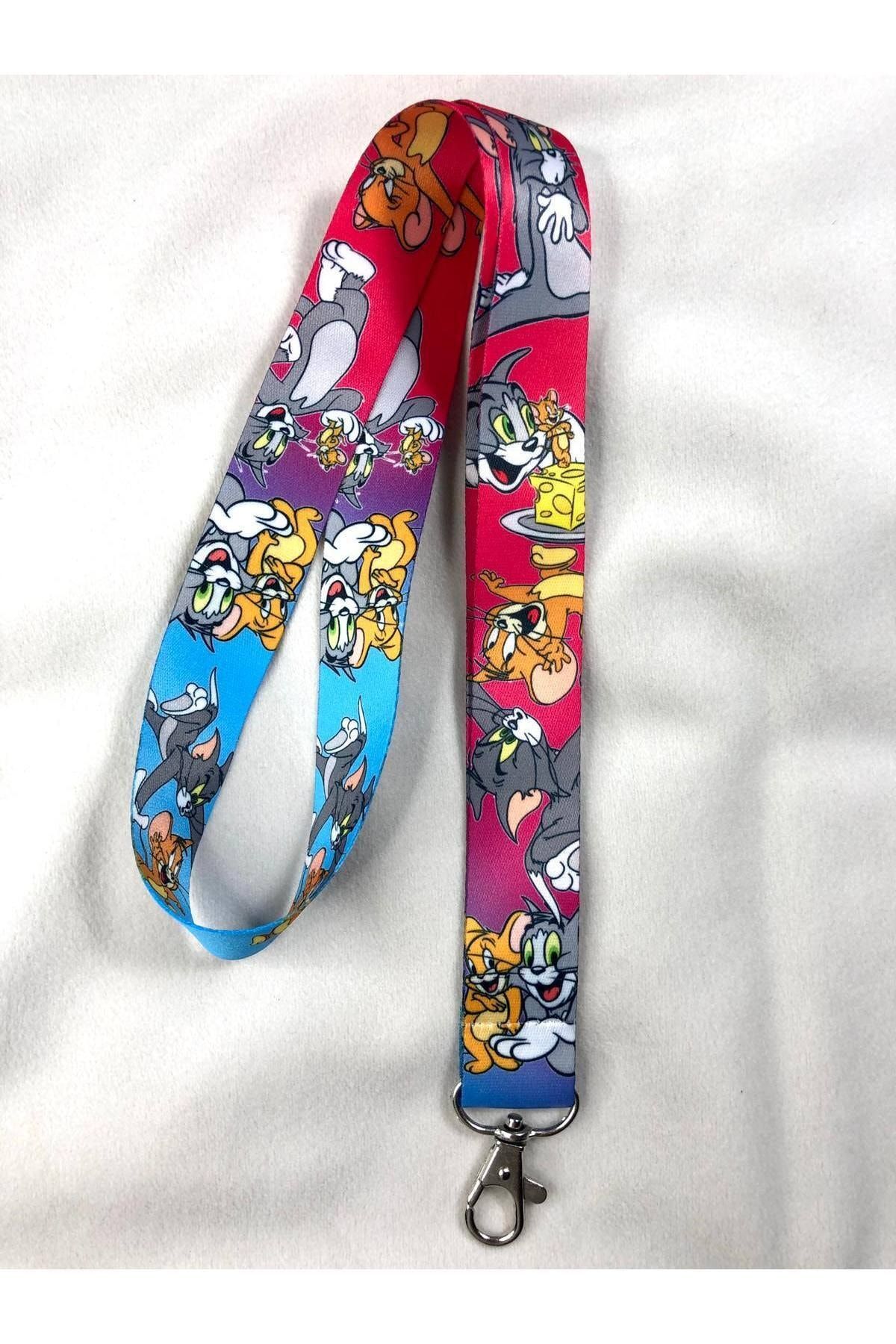 Hediyebum Tom & Jerry Mavi Kırmızı Boyun Askısı