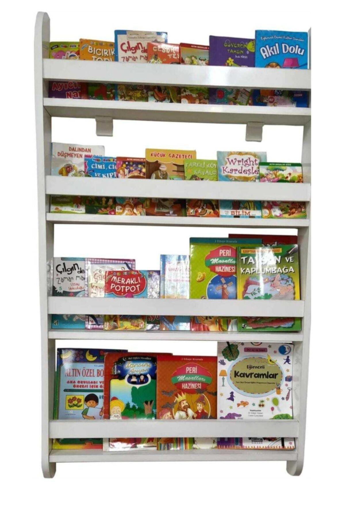 Emdief Home Montessori Mağazam E-duru Serisi Montessori 4 Raflı Mdf Çocuk Odası Kitaplığı