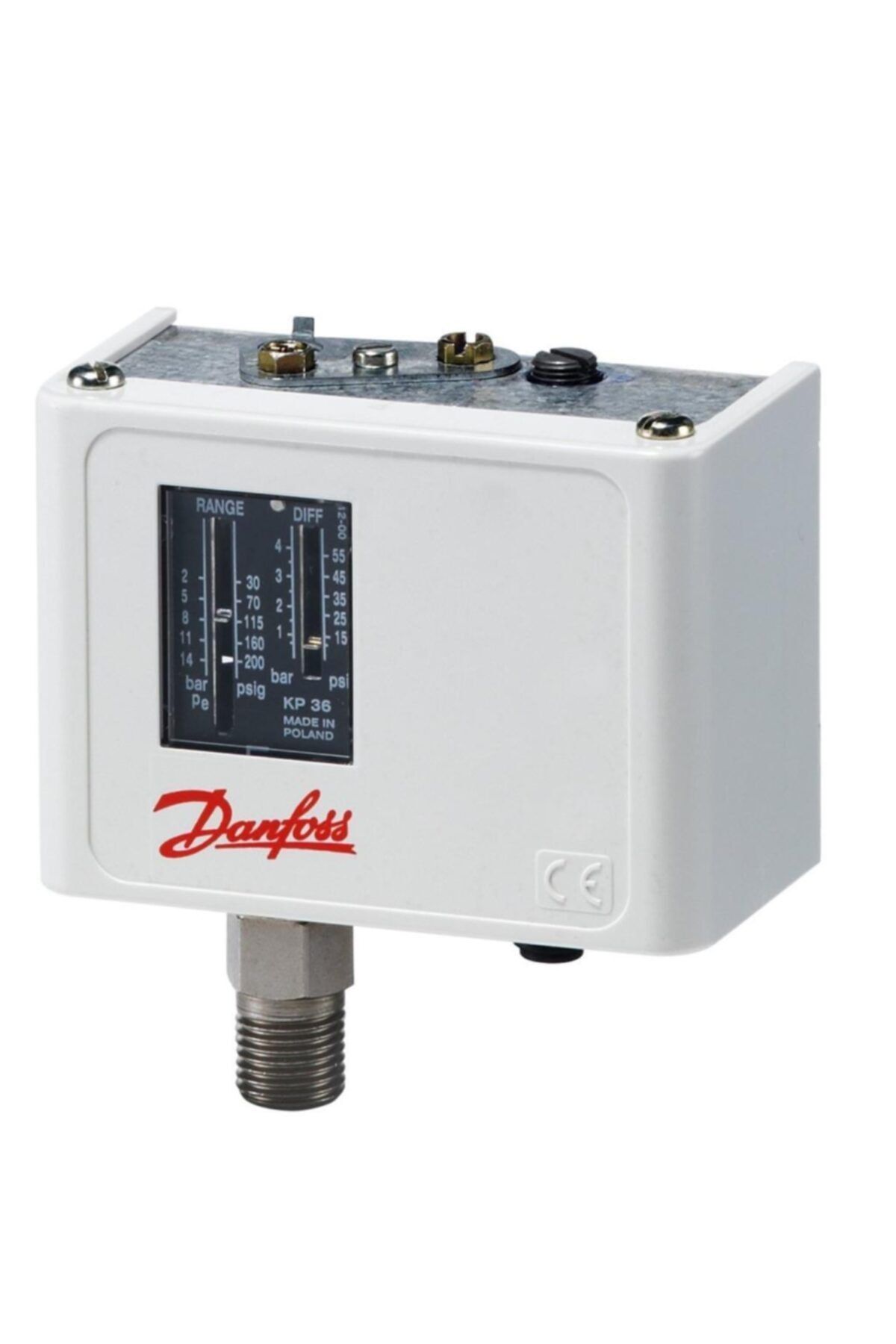 DANFOSS 060-110866 Kp36 2/14 Bar Presostat Basınç Şalteri 1/4'' Bağlantı (basınç Kontrol Cihazı)