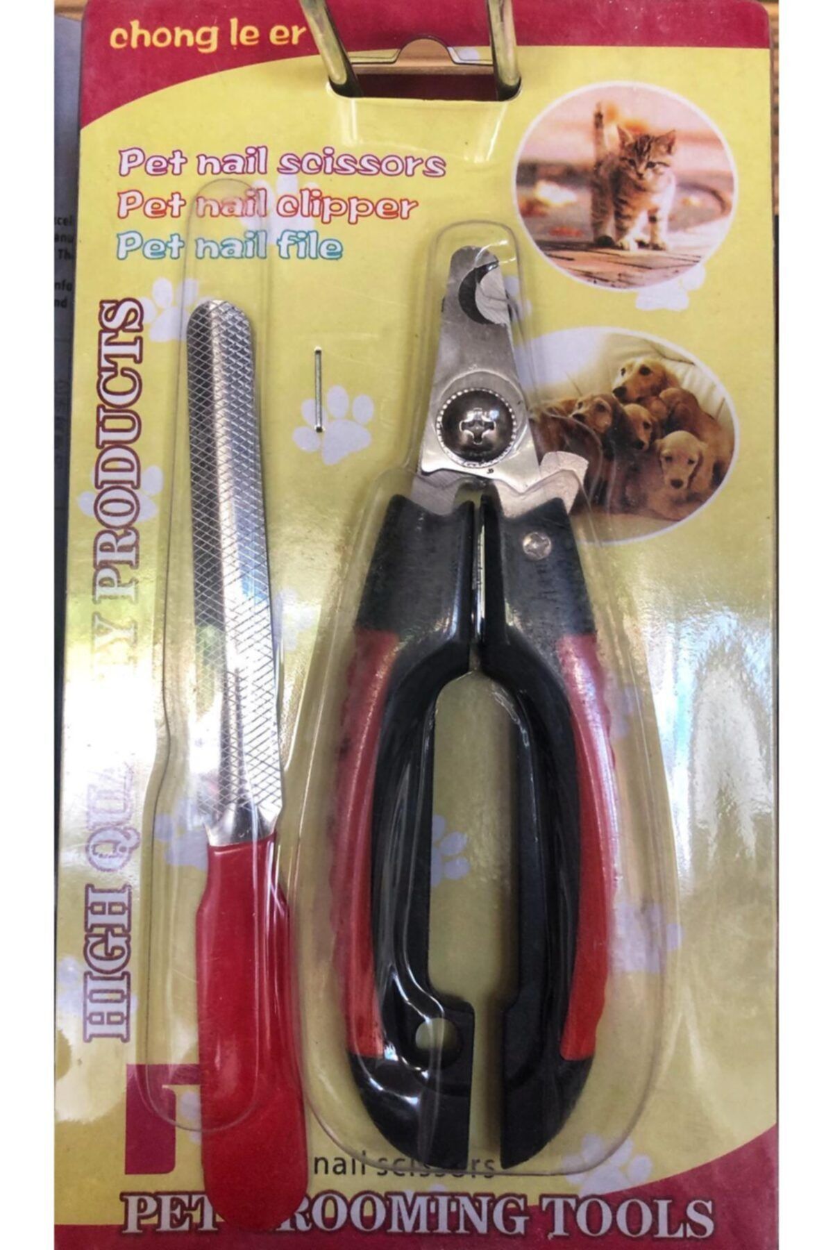 Pet Grooming Siyah Törpülü Kedi Tırnak Makası