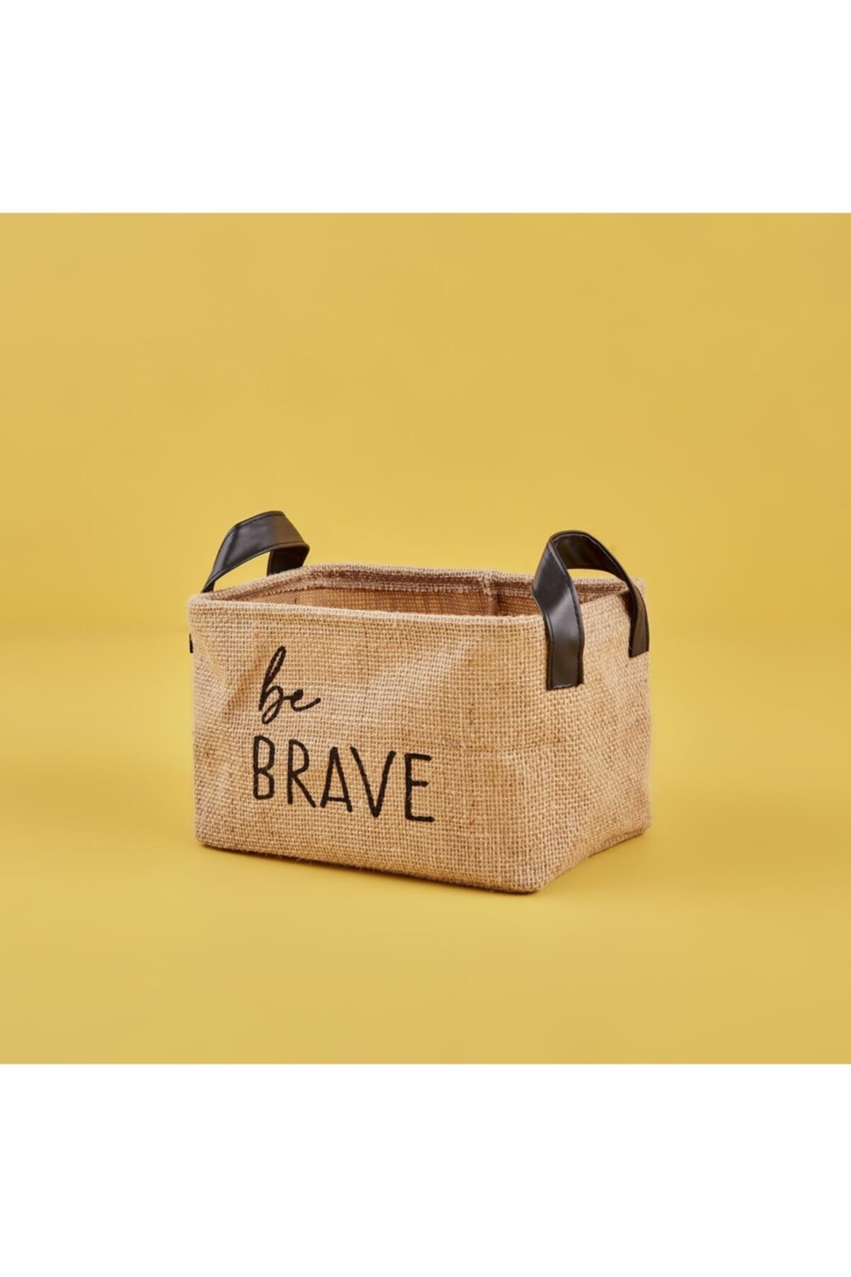 Bella Maison Be Brave Jüt Dikdörtgen Sepet Naturel (24x17x14 Cm)