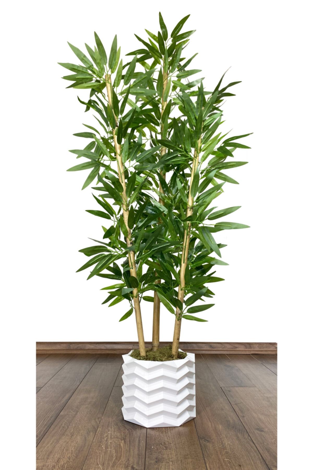 BİÇİÇEK Yapay Bambu Ağacı 110cm Yoğun Yapraklı