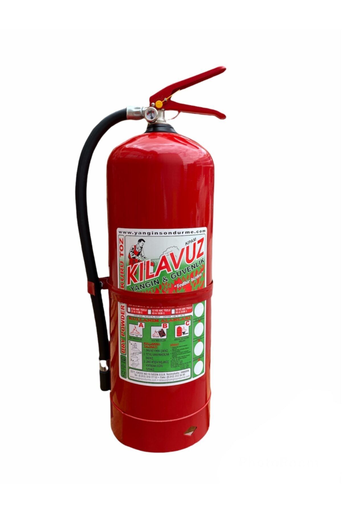 KPAM KILAVUZ YANGIN ve GÜVENLİK 12 Kg Köpüklü Yangın Söndürme Cihazı (2 Yıl Garantili)
