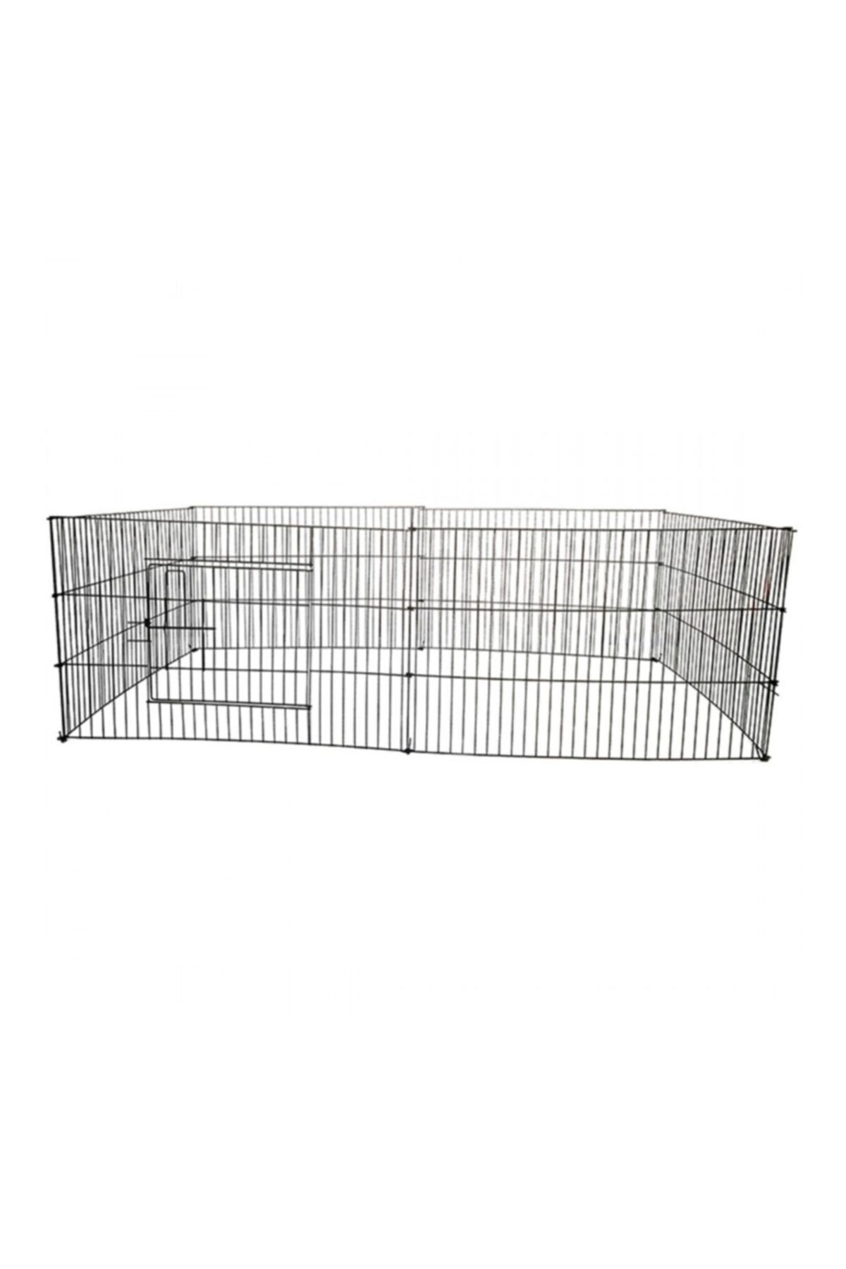 Eray Köpek Oyun Alanı Bahçe Çiti Büyük Boy 75x90*170 Siyah 6 Parça