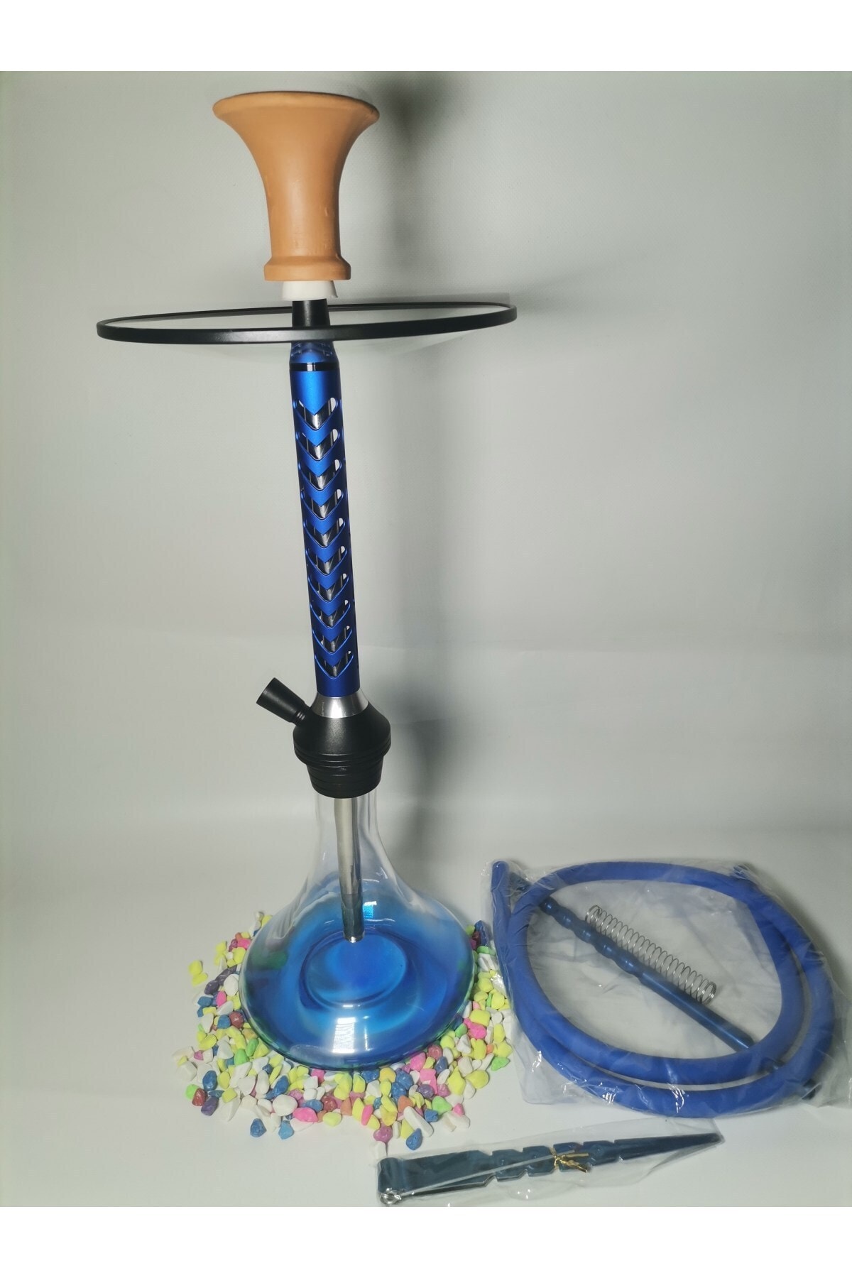 WolfHookah Wolf Premium Mavi Nargile Takımı