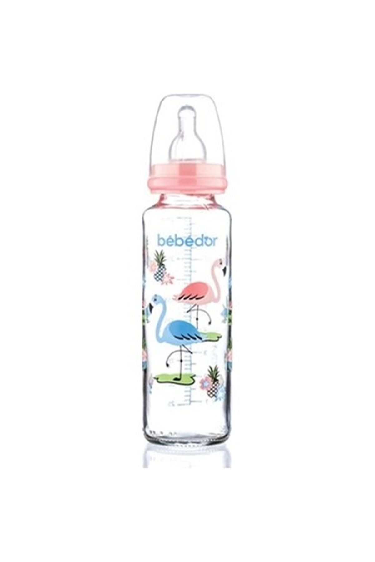 Bebedor Biberon Cam Desenli 250 Ml