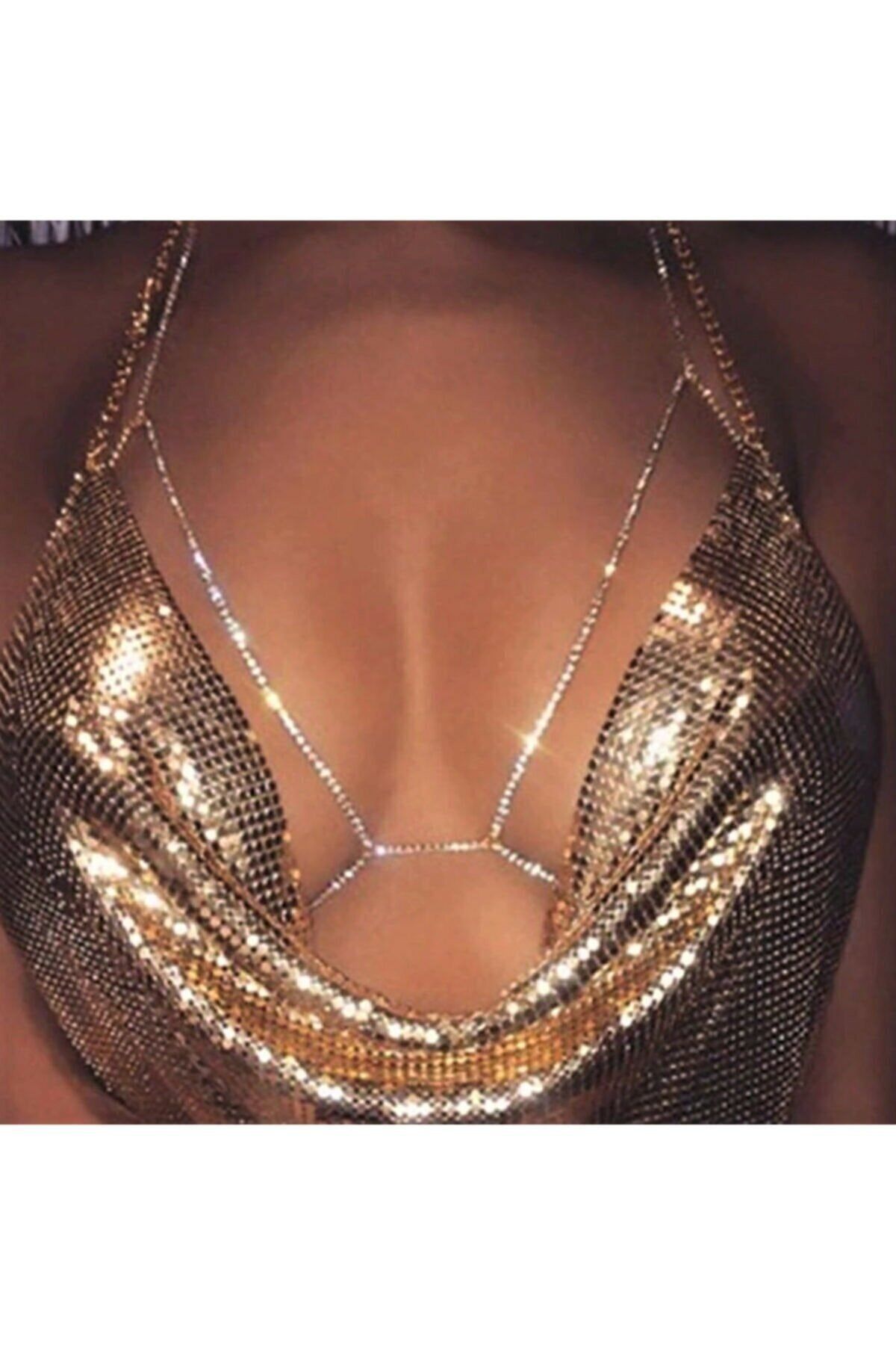 Classy Kristal Taşlı Vücut Aksesuarı Crystal Stone Body Accessory