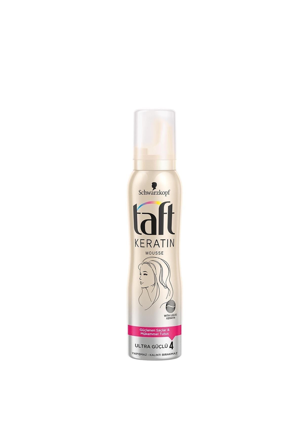 Schwarzkopf Taft Köpük Keratin Ultra Güçlü 150 Ml