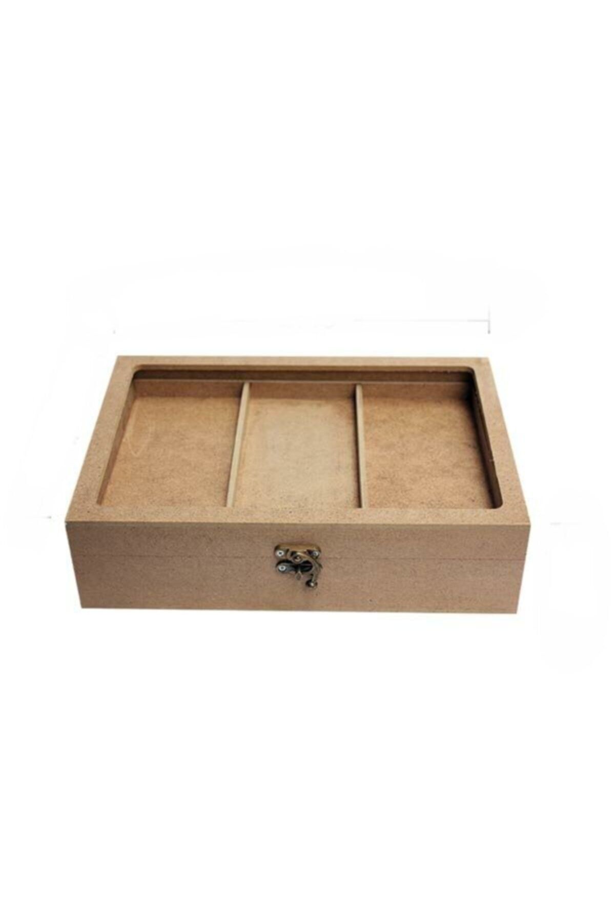 Tasula Hobi Mdf Dekor Cam Kutu 7.5x14x27.5cm - Ku 299