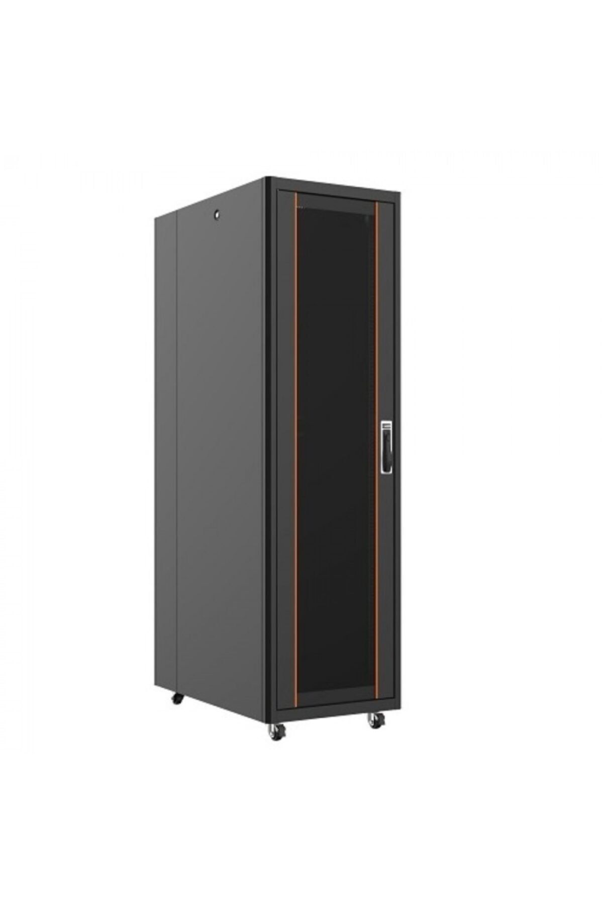 AGER 42u 600x1000mm Dikili Tip Siyah Kabinet Vega Ag-vb42u6010s1 Cam Kapak