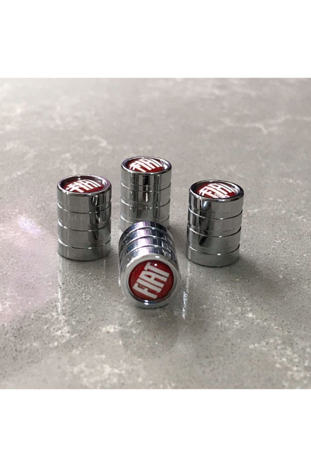 CMS OTO AKSESUAR Metal Logolu Fıat Sibop Kapağı - Metal Sibop Kapağı - Lüks Sibop Kapağı Fiat