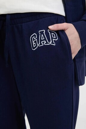 Kadin Lacivert V-frch Ft Heritage Jogger Eşofman Altı 889527003-Lacivert Image 3