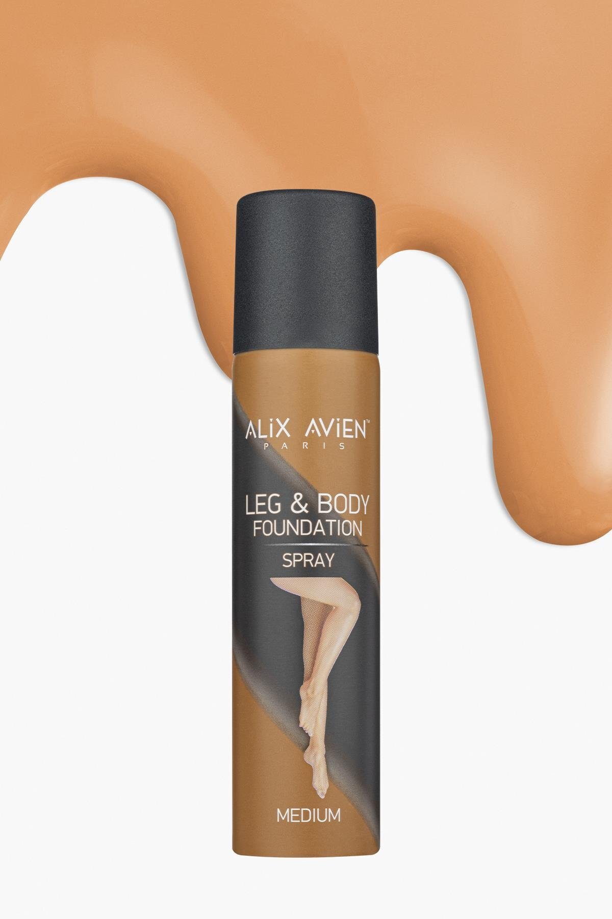 فونداسیون ساق پا میکاپ بدن متوسط ​​جوراب اسپری برنزینگ افکت - فونداسیون ساق و بدن 75 میلی لیتر